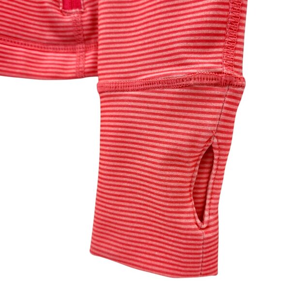 GapBody Pink Striped Full-Zip Jacket Womens S Polyester/Spandex - Picture 7 of 7